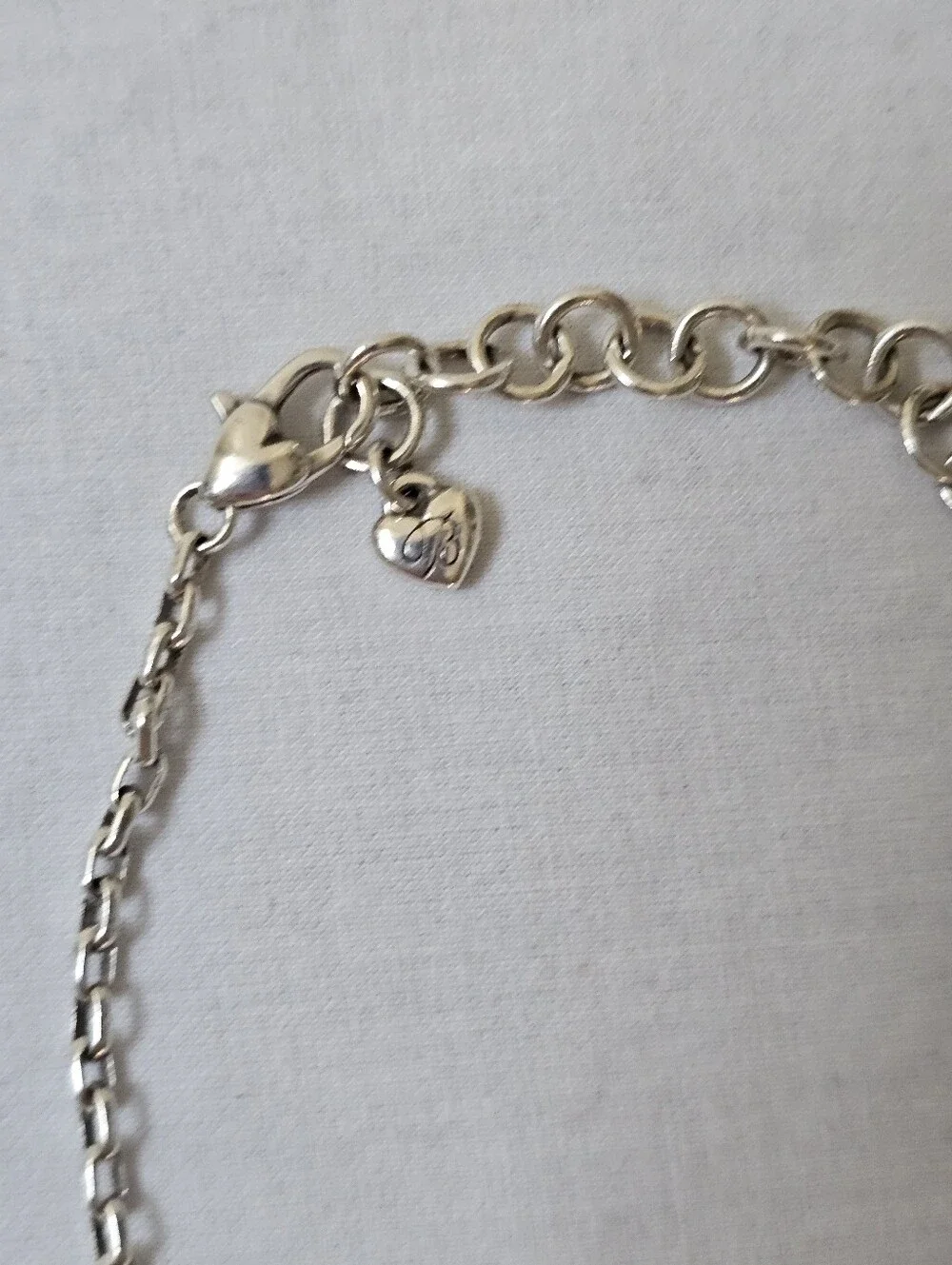 Brighton Lanakai Reversible Ladder Necklace White Enamel Silver Retired JL8263